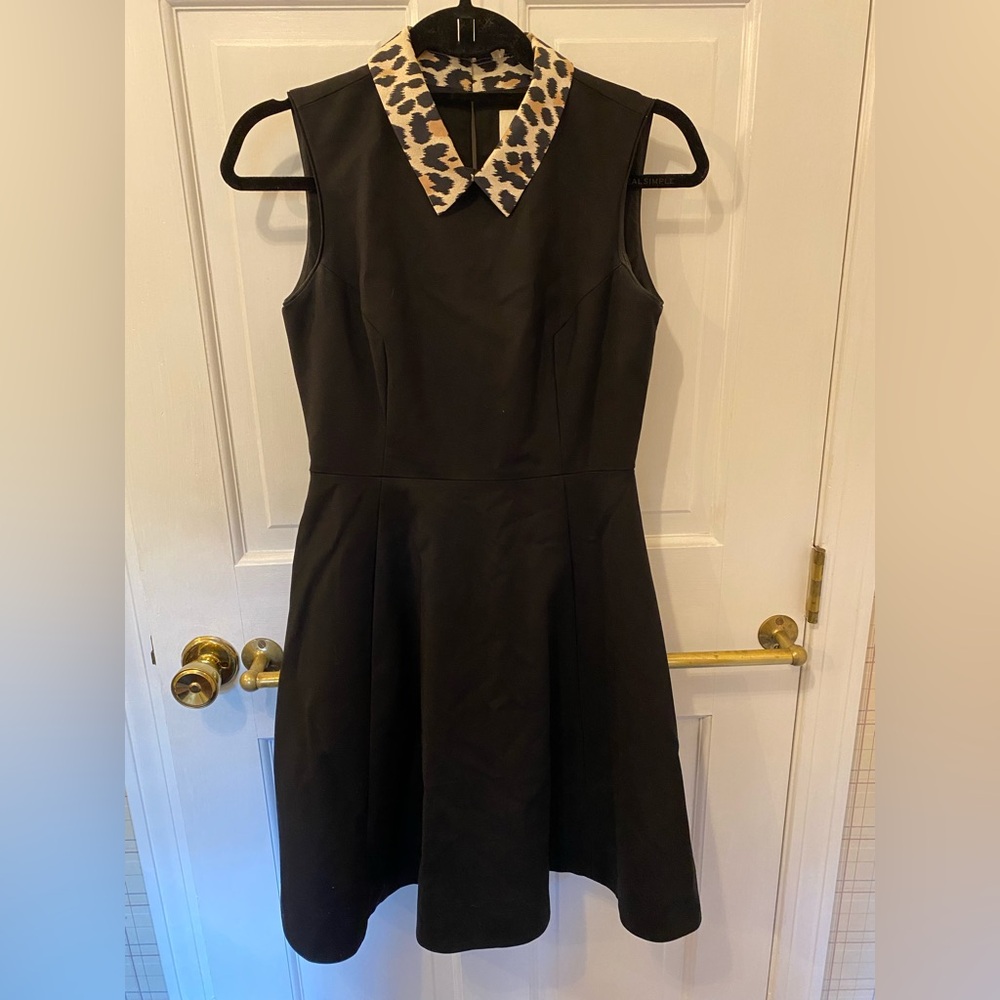 Kate Spade Rissa Dress with Leopard Collar size 0